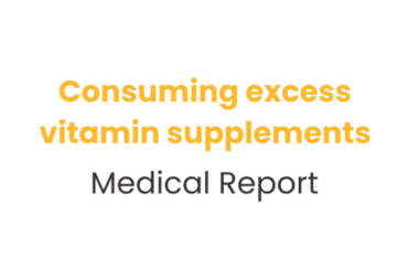 Consuming excess vitamin supplements